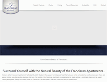Tablet Screenshot of franciscanslc.com